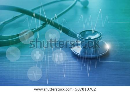 healthcare and medical insurance planning for health coverage concept Royalty-Free Stock Photo #587810702