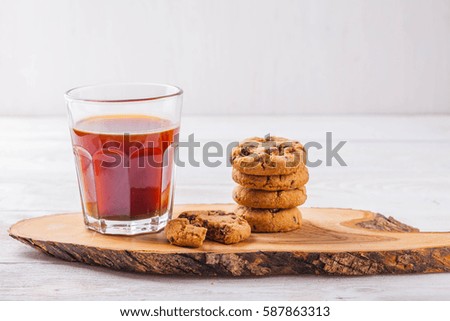 coffee with cookies and chocolate