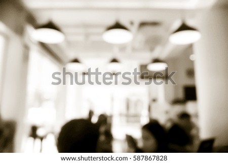 Picture blurred  for background abstract and can be illustration to article of coffee shop