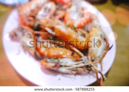 Picture blurred  for background abstract and can be illustration to article of burn shrim