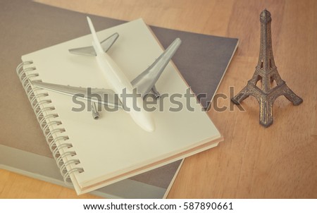 Paris Travel Blogger and travel notebook journal concept