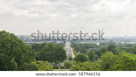 Washington DC from Arlington National Cemetery.