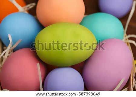 Easter Eggs. Sunday. Easter. Happy Holidays. Christian holiday. Religion. Tradition. Easter background.
