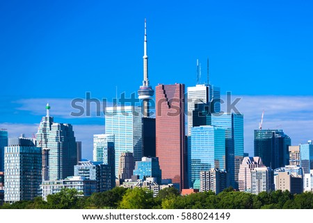 Beautiful Toronto city skyline, Ontario, Canada 