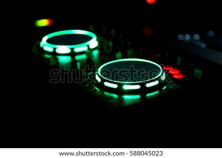 DJ mixer at a party / night club