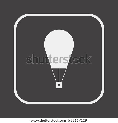 Hot air balloon icon.