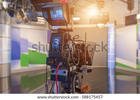 television camera close-up