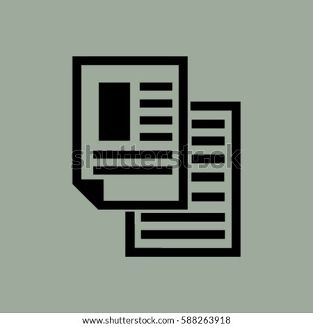 note paper  - Vector icon isolated 