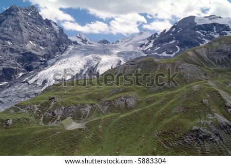 Passo dello Stelvio (Trentino Alto Adige, Italian Alps) - The Ortles glacier