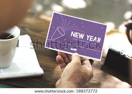 New Year Happy Celebration Concept
