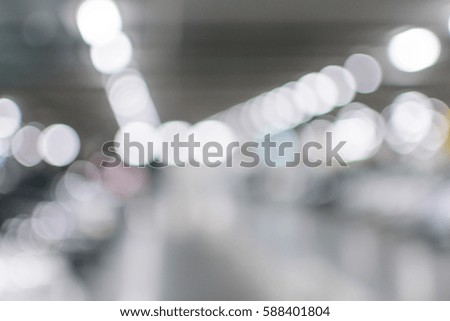 Blurred background : parking in the shopping mall