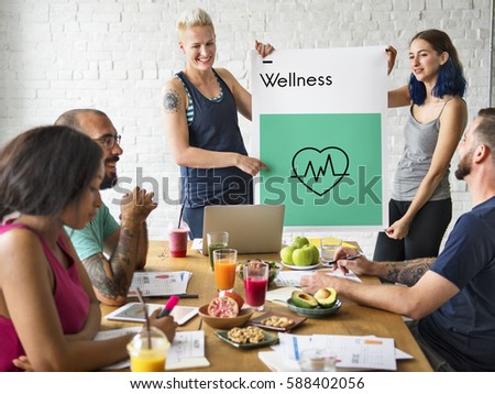 Heart Healthy Life Wellness Icon 