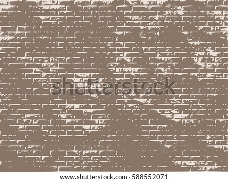Relief stone surface texture. Old concrete wall. Monochrome image. Grunge distress texture. Vector template.