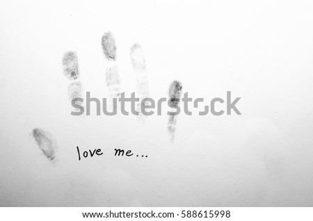 handprints, I love you,forever in my heart