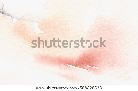 Watercolor stains background. Rose, gray and yellow watercolor texture. Hand drawn abstract fill. It's perfect for postcards, business cards, posters, web design, packaging, etc. Royalty-Free Stock Photo #588628523