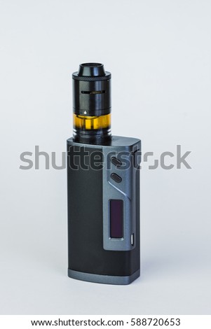 Electronic cigarette on a white background.