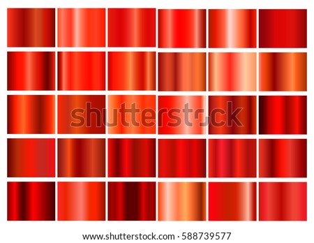 Red gradient collection for your design.Vector set of red gradients.