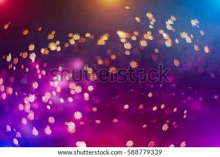 colorful crowd on concert,disco night