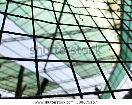 The Cell Fence Concept. Royalty-Free Stock Photo #588895157