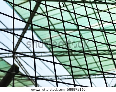 The Cell Fence Concept. Royalty-Free Stock Photo #588895160