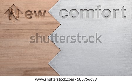 background of wood and metal