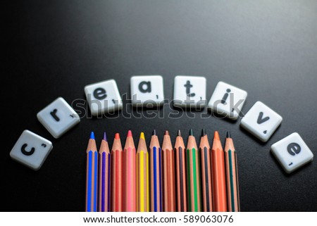 Picture of crayons with vivid colors