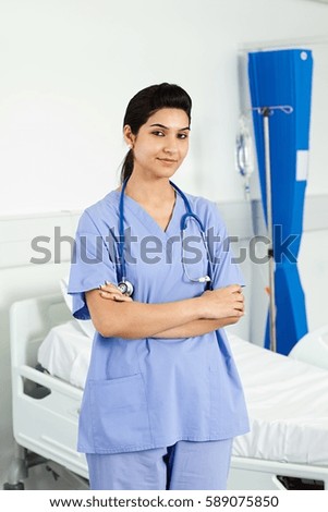 Portrait of mid adult female doctor