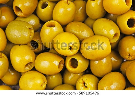 Olive texture. Olives as background.