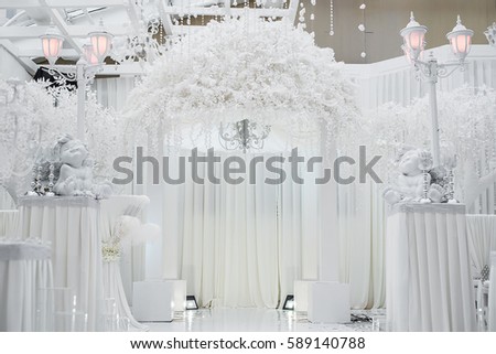 Wedding decoration white
