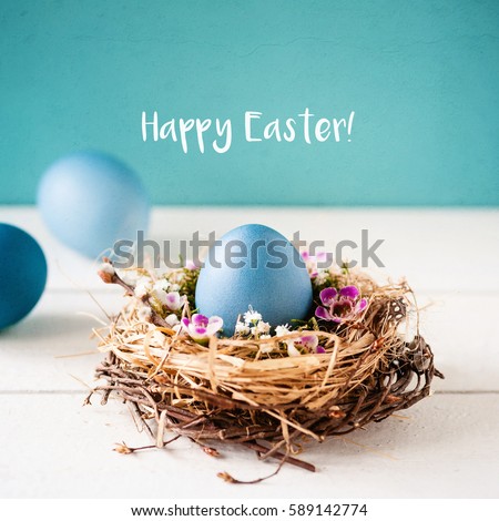 Happy Easter! Royalty-Free Stock Photo #589142774