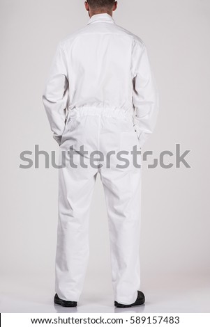 man in uniform worker Royalty-Free Stock Photo #589157483