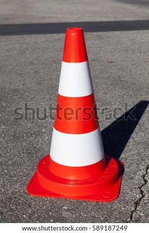 new orange road cone