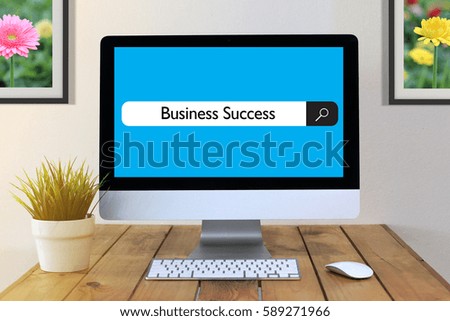 Web Search Concept : Business Success