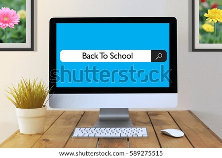 Web Search Concept : Back To School