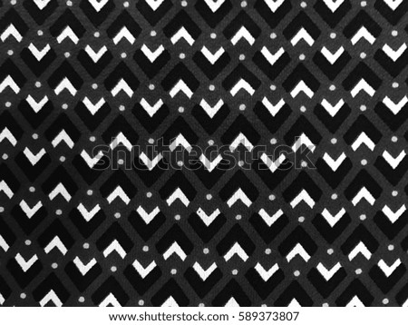 The beautiful of art fabric Batik Pattern in black and white background

