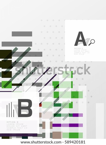 Abstract lines vector geometrical modern background