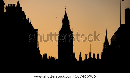 Silhouette of Big Ben