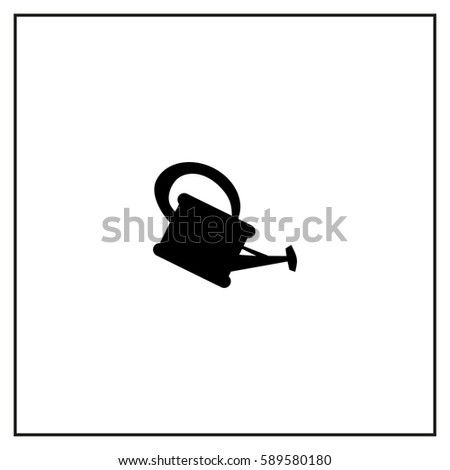 Watering Can Vector Icon.