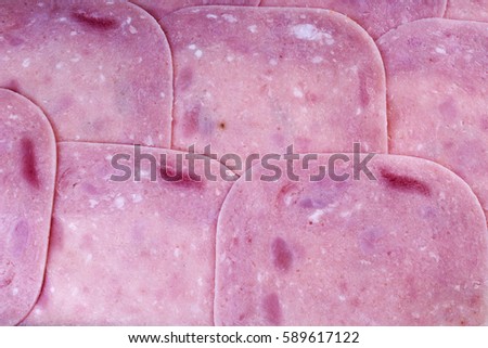 Pig ham texture. Pig meat ham background.