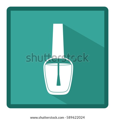 emblem nail polish icon, vector illustration design image