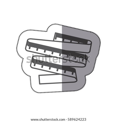 figure measuring tape icon, vector illustration design image