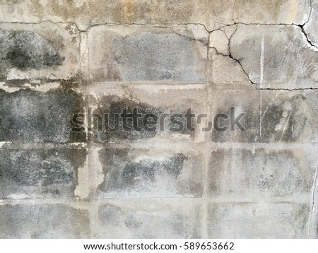 Background textured surface blocks cement on the walls
