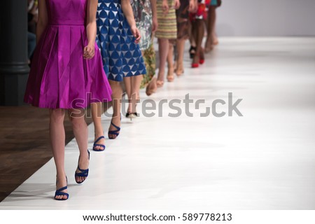 Fashion Show, Catwalk runway event, Fashion Week.
