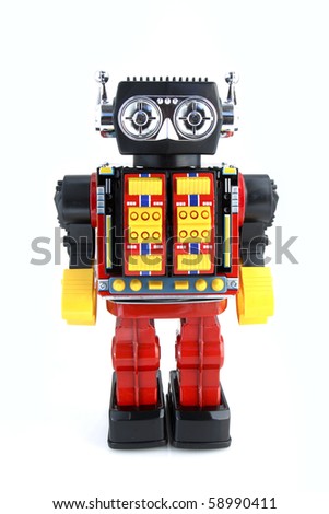 Vintage Retro Robot Royalty-Free Stock Photo #58990411