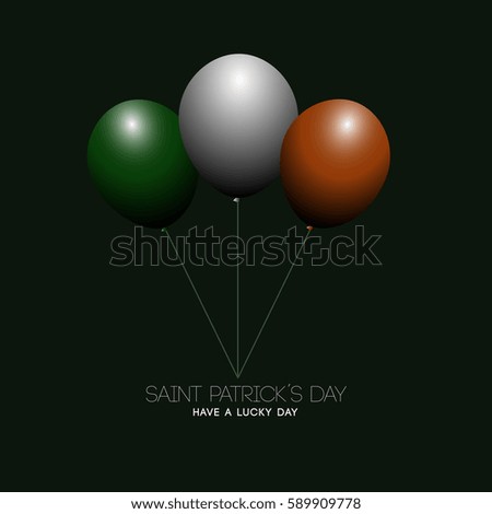 Saint Patrick day graphic design, Vector illustration