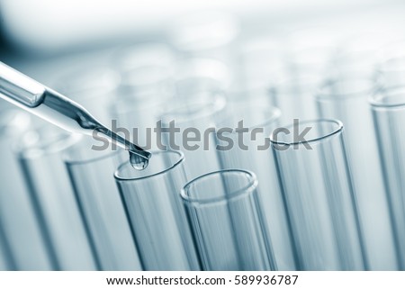 science laboratory test tubes , laboratory equipment Royalty-Free Stock Photo #589936787