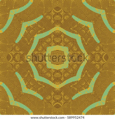 Abstract color xylography background. The protective layer for banknotes, diplomas and certificates. Vector illustration