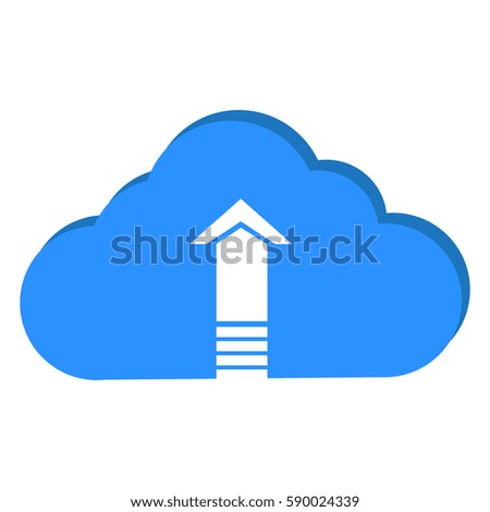 Abstract cloud computing graphic design, Vector illustration