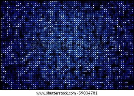 Abstract sparkling disco blue background with shiny dots texture