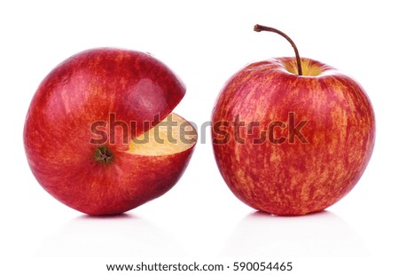 apple isolated on white background.